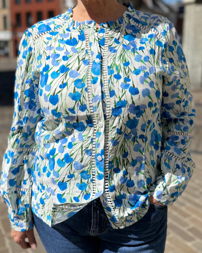 Chemise bleu curvy