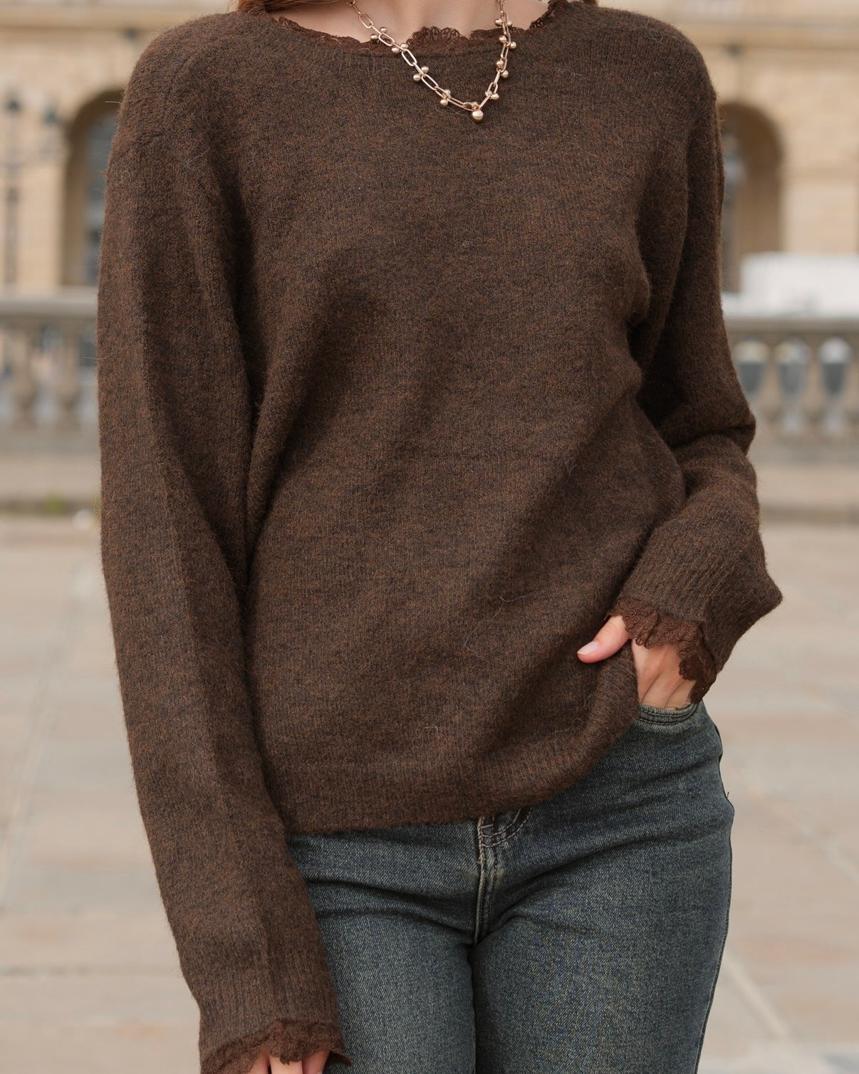 Pull marron