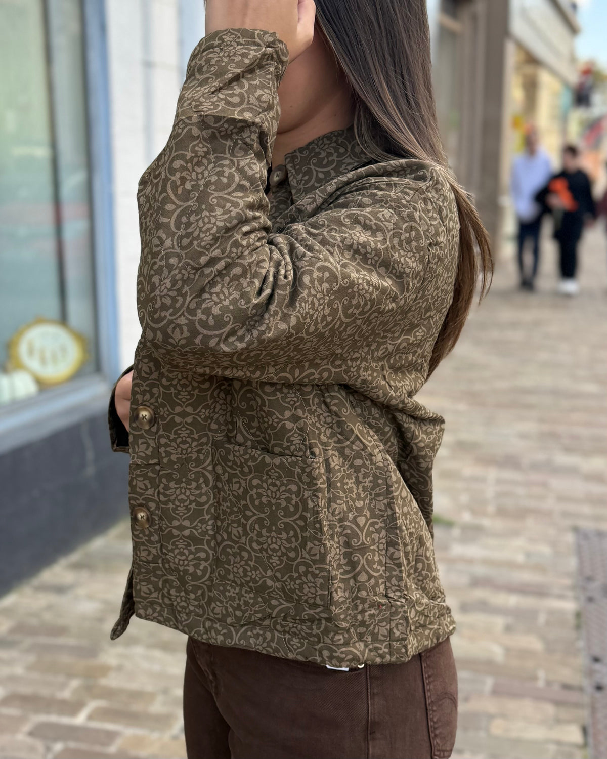 Veste matelassé kaki