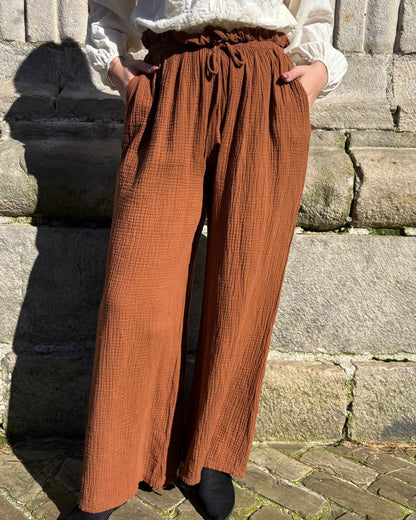 Pantalon Odile brique