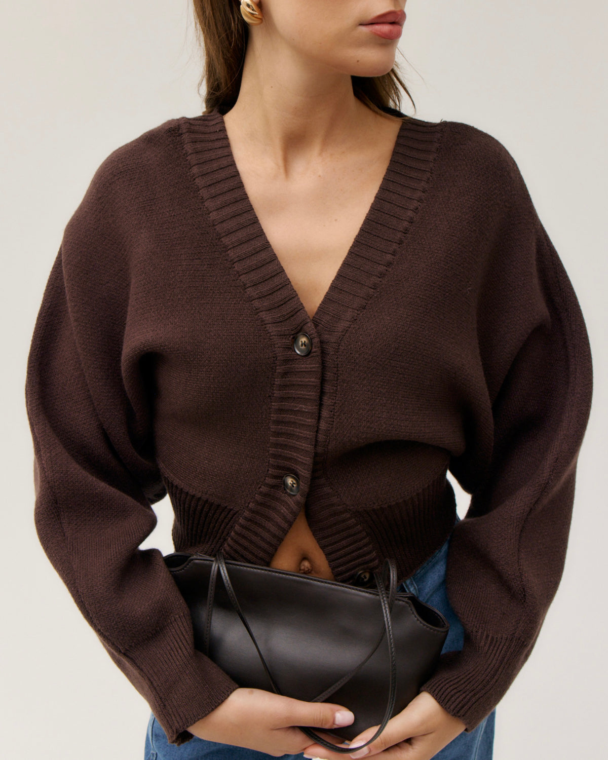 Gilet marron cintré